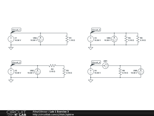 Lab 1 Exercise 3 - CircuitLab