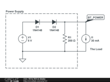 5V to 3V3 on diodes