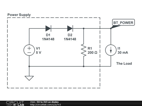 5V to 3V3 on diodes - CircuitLab