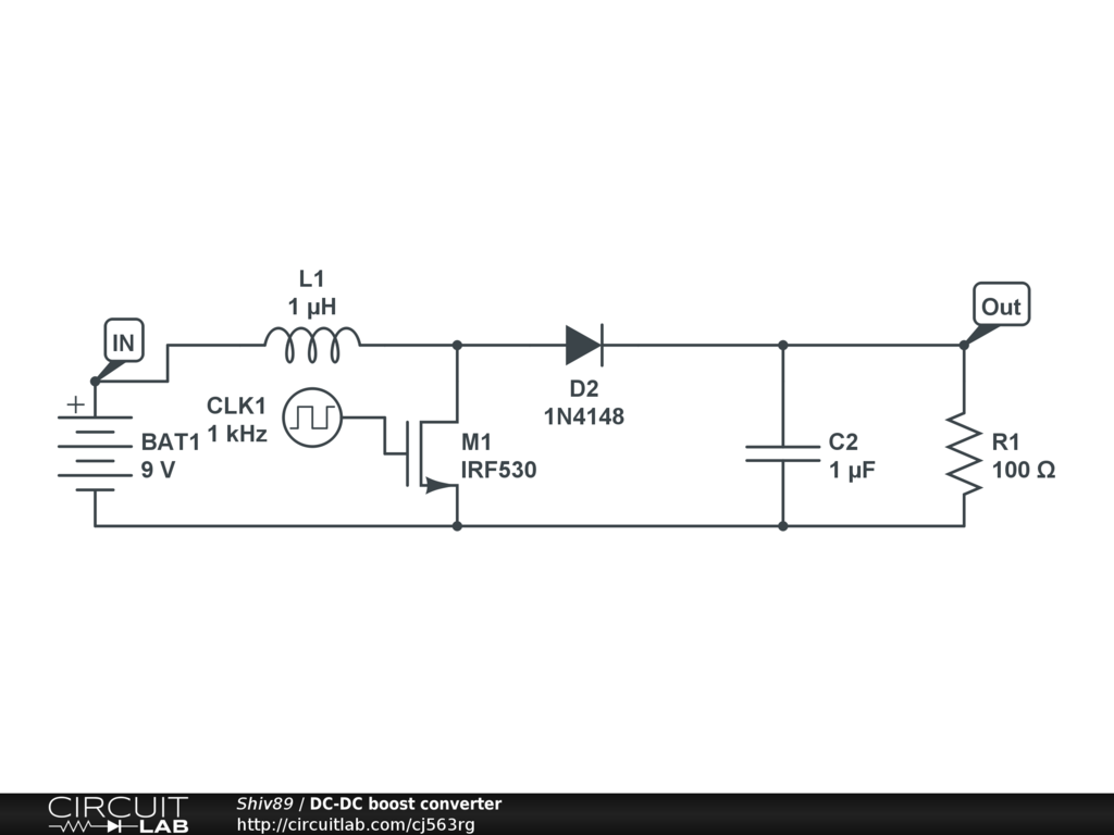 DC-DC boost converter - CircuitLab