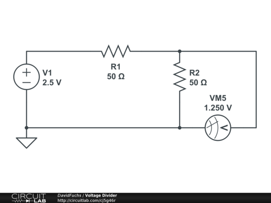 Voltage Divider - CircuitLab