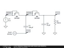 Dickinson charge pump (with diode-mode MOSFETs)