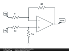 Lab 5: difference amplifier