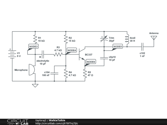 WalkieTalkie - CircuitLab