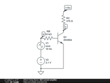 BJT current amplifer