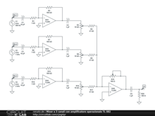 Mixer a 3 canali con amplificatore operazionale TL 082