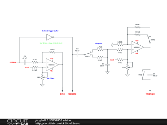 DDS9850 addon - CircuitLab