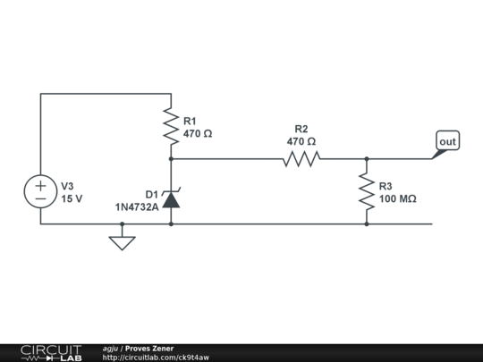 Proves Zener - CircuitLab