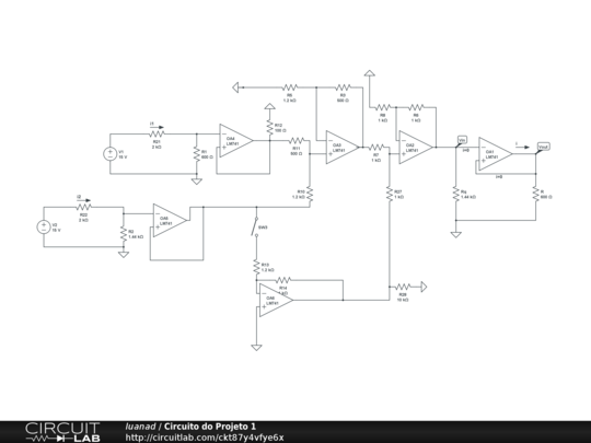 Circuito Do Projeto 1 - Circuitlab