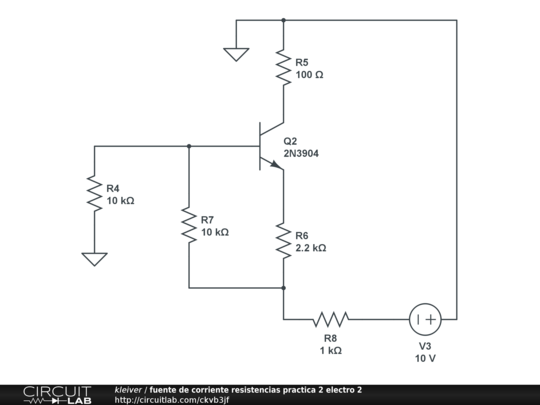 fuente de corriente resistencias practica 2 electro 2 - CircuitLab