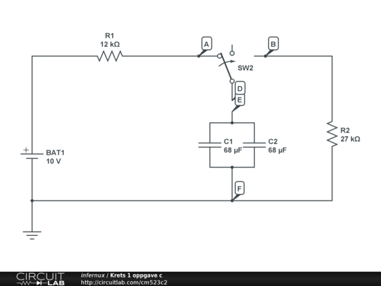 Krets 1 oppgave c - CircuitLab