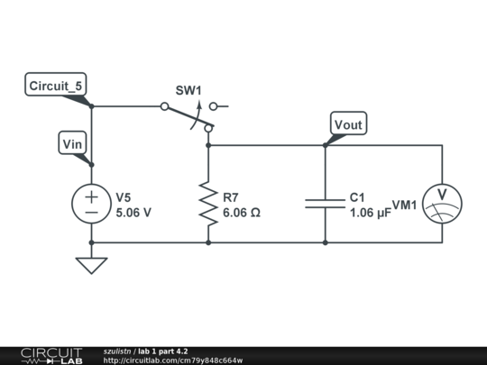 lab 1 part 4.2 - CircuitLab