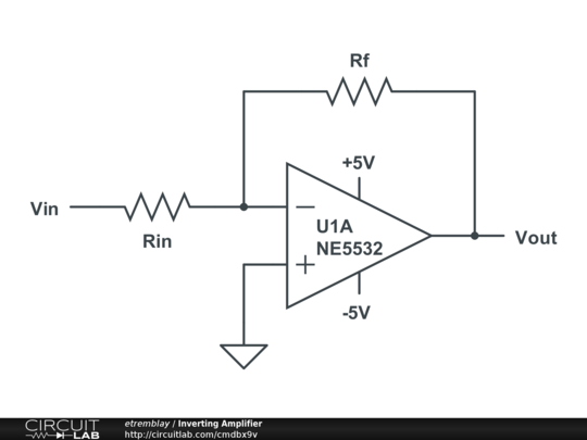 Inverting Amplifier Circuitlab