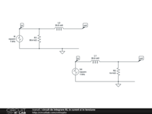 circuit de integrare RL in curent si in tensiune