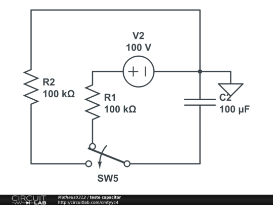 teste capacitor - CircuitLab