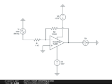 Circuit 1 inverting op amp