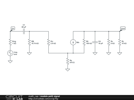 modele petit signal - CircuitLab