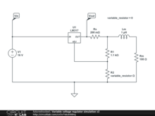 Variable voltage regulator simulation v2