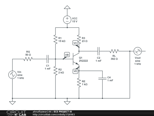 ECE PROJECT III - CircuitLab