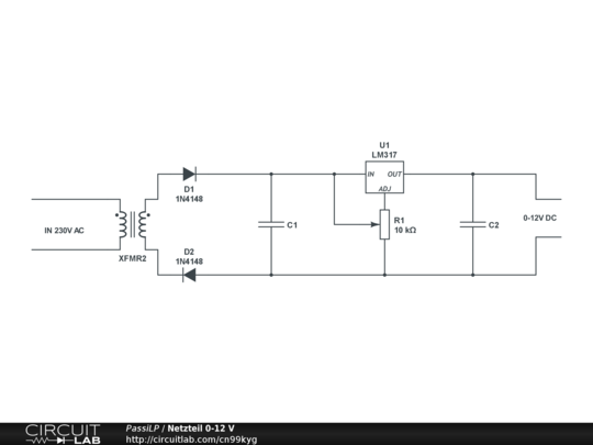 Netzteil 0-12 V - CircuitLab