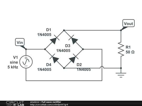 Full wave rectifier - CircuitLab