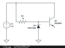 transistor + zener