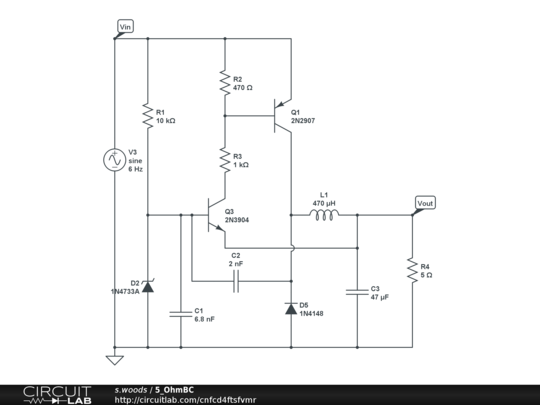 5 Ohmbc Vsine - Circuitlab