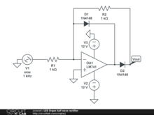 LED Organ half wave rectifier