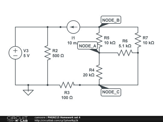 PHGN215 Homework set 4 - CircuitLab