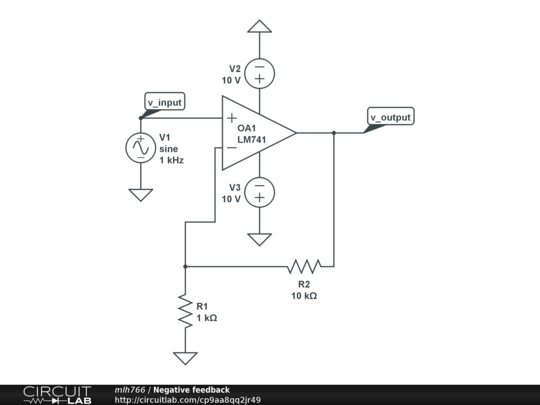 Negative feedback - CircuitLab