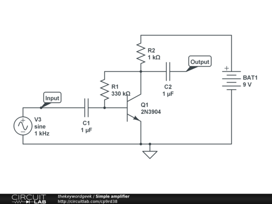 Simple amplifier - CircuitLab