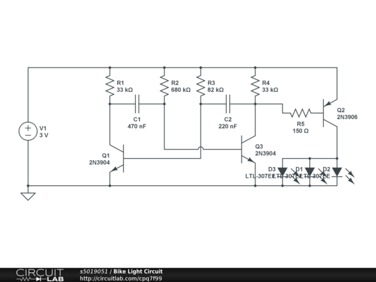 Bike Light Circuit - CircuitLab