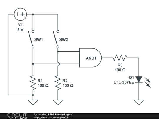 SED1 Binario Logico - CircuitLab