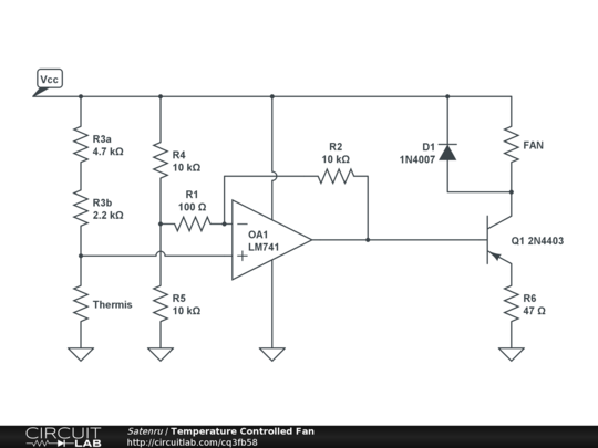 Temperature Controlled Fan - CircuitLab