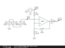 schmitt trigger with "noisy" source