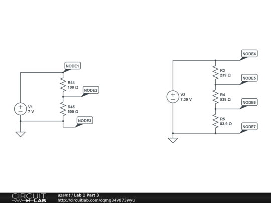 Lab 1 Part 3 - CircuitLab