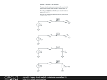 open circuit switch resistance anomalies 01