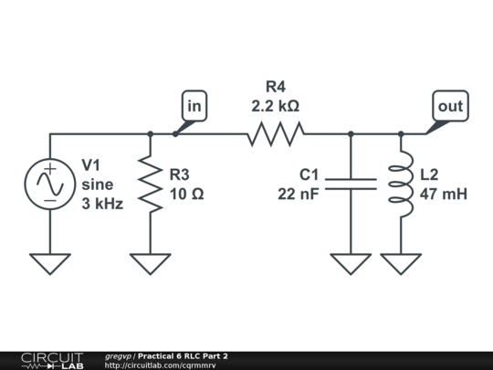 Practical 6 Rlc Part 2 - Circuitlab