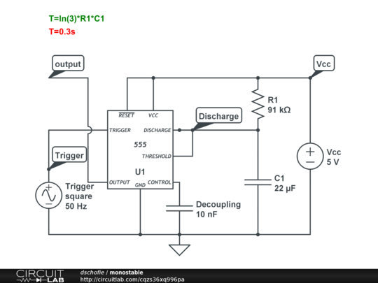 Monostable - Circuitlab