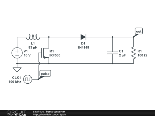 Boost-convertor - Circuitlab