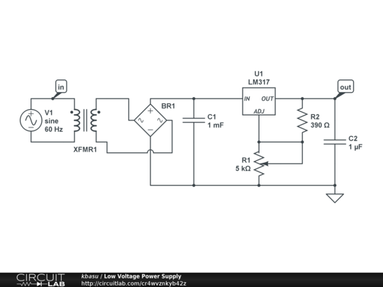 Low Voltage Power Supply - CircuitLab