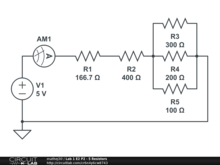 Lab 1 E2 P2 - 5 Resistors