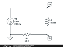 RL circuit in series