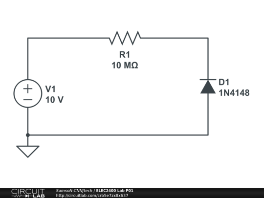 ELEC2400 Lab P01 - CircuitLab