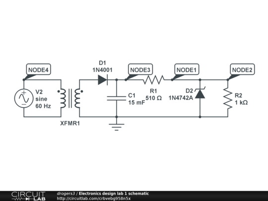 Electronics Design Lab 1 Schematic - Circuitlab