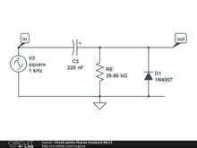 Circuit pentru fixarea nivelului2:R8,C3