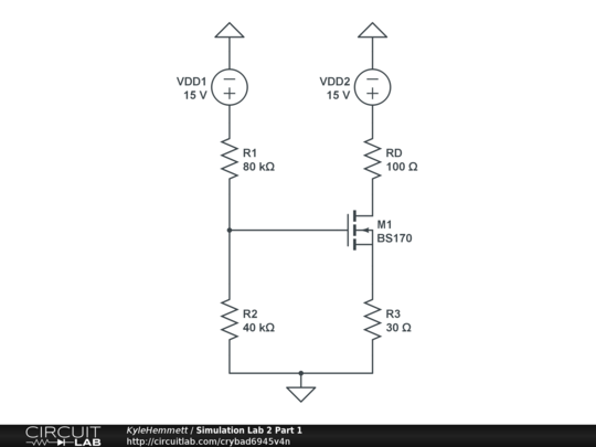 Simulation Lab 2 Part 1 - CircuitLab