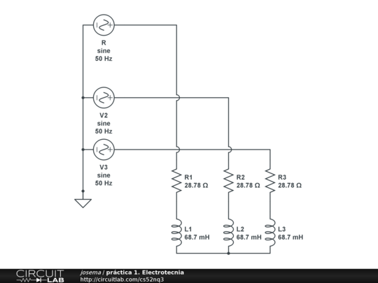 práctica 1. Electrotecnia - CircuitLab