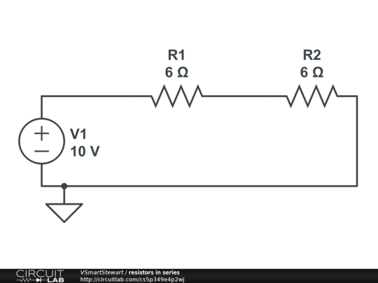 resistors in series - CircuitLab