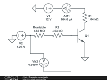 Transistor current gain